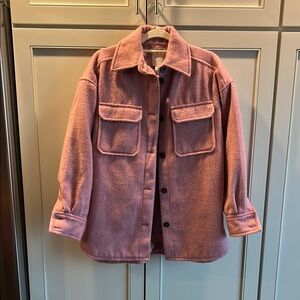 NWOT - H&M Pink Utility Jacket with Structured Silhouette